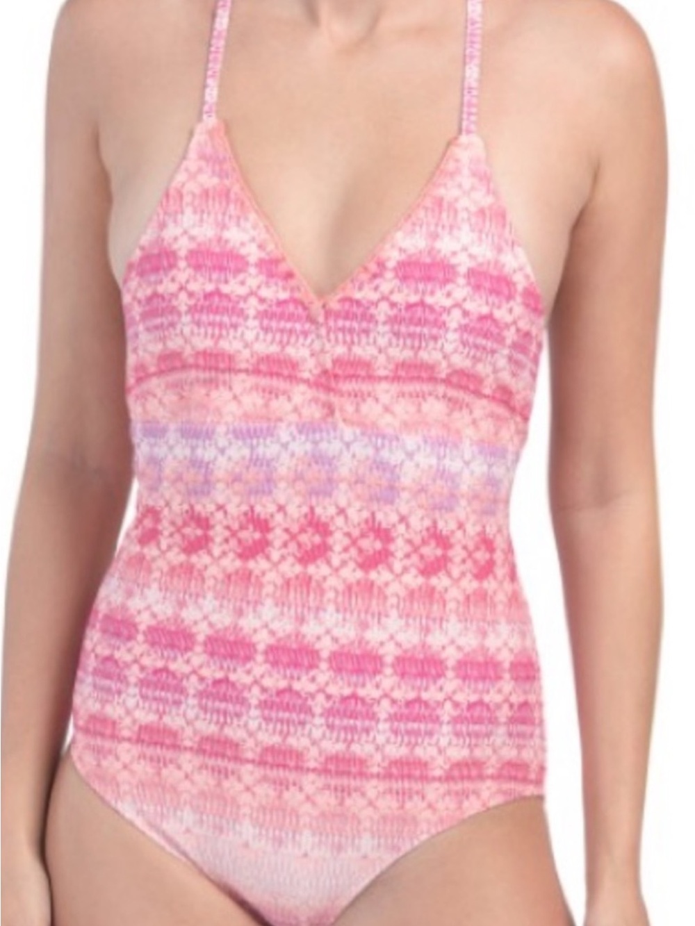 Cabana LIFE  Pink Patterned One-Piece Swimsuit